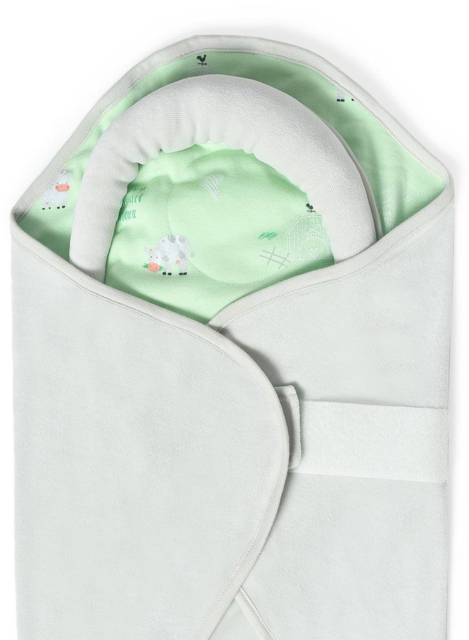Mi Arcus Printed Green Baby Snug Pod Easy to Carry and Travel-Friendly, for Girls Boys Infants Green, 0-6 Months, 80x85 cm - Image 4