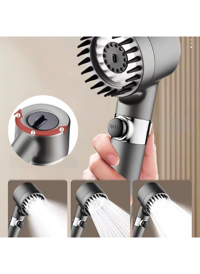 رأس دش مزود بفلتر مدمج - نظام تنقية المياه وإزالة الشوائب - 3 أوضاع حديثة للتحكم في المياه لتحسين النظافة والاستحمام الصديق للبيئة - Image 1