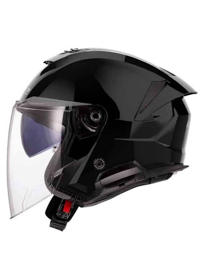 LS2 VERSO II Open Face Jet Helmet Gloss Black Size XL | Urban Scooter Open Face Helmet - Image 1
