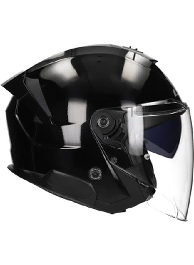 LS2 VERSO II Open Face Jet Helmet Gloss Black Size XL | Urban Scooter Open Face Helmet - Image 2