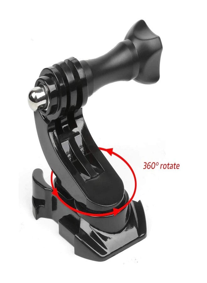SEVAM 360 Degree Rotatable J-Hook Buckle Base Vertical Surface Mount Adapter Compatible with Gopro Hero 12/11/10/9/8/7/6/5, Yi, SJCAM & Other Action Cameras - Image 2