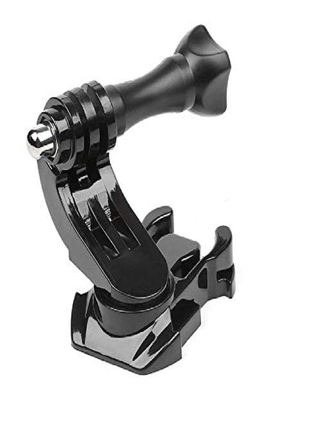 SEVAM 360 Degree Rotatable J-Hook Buckle Base Vertical Surface Mount Adapter Compatible with Gopro Hero 12/11/10/9/8/7/6/5, Yi, SJCAM & Other Action Cameras - Image 1