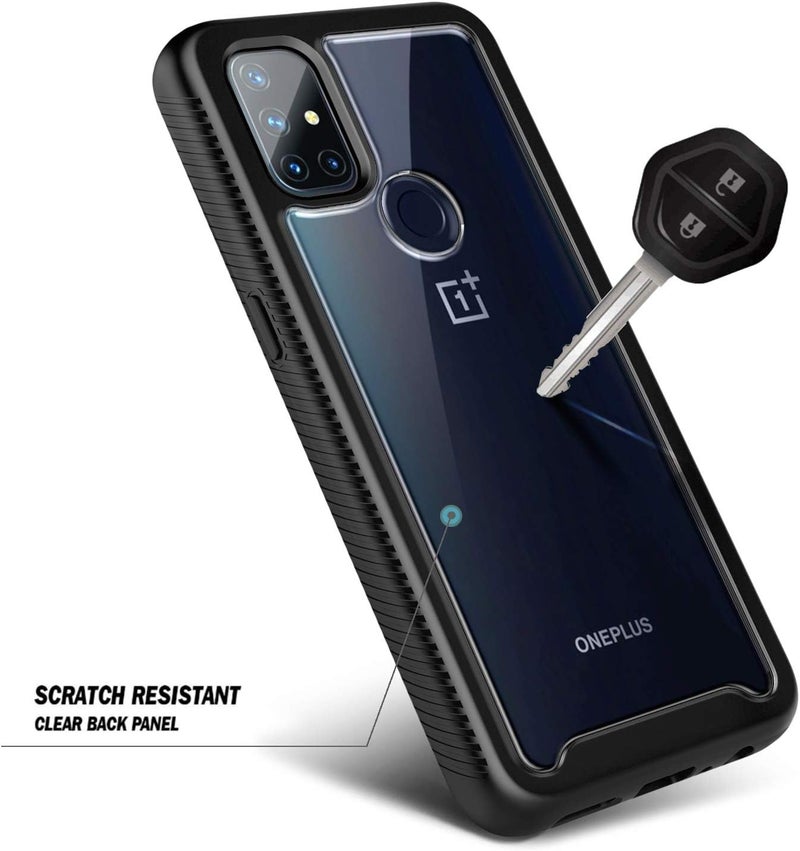 NZND for OnePlus Nord N10 5G Case with Built-in Screen Protector, [16FT Military Grade Drop Tested] Full-Body Protective Shockproof Rugged Bumper Case (Black) - Image 5