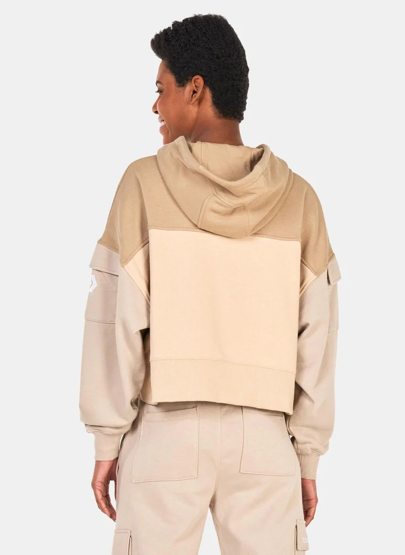 CONVERSE Women's Fashion Crop Hoodie