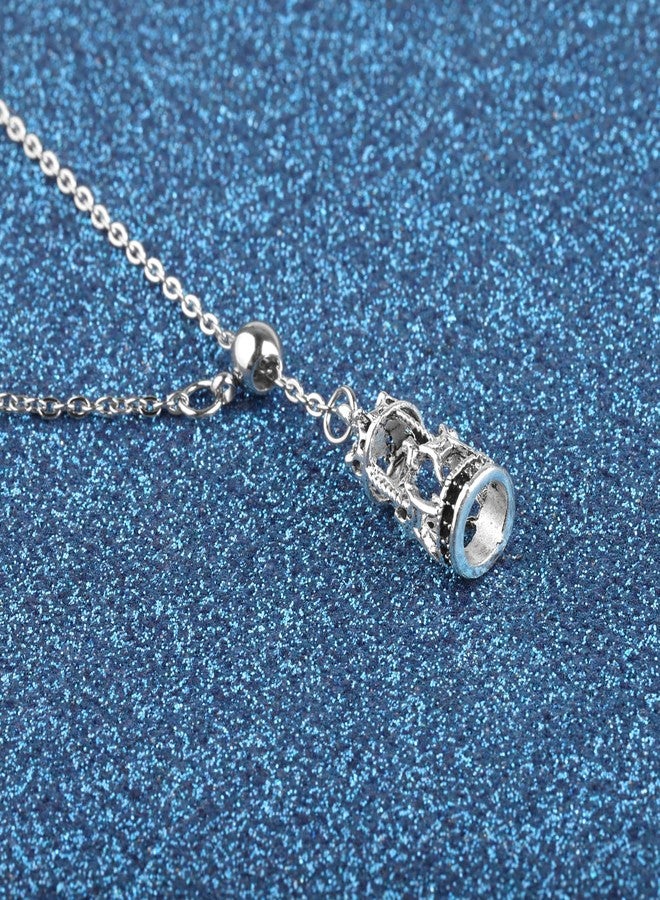 WUSUANED The Carousel Inspirational Necklace The Carousel Never Stops Turning Carousel Horse Jewelry Funny Inspirational Gift For Women - Image 5