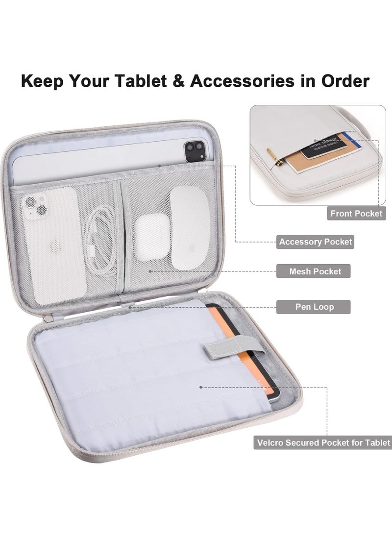 10-11 inch Tablet Sleeve Case for iPad (A16) 11th 11inch 2025/iPad 10th 10.9 2022 and Air 11 inch M3/M2 2025/2024/10.9 inch/| 11 inch iPad Pro | 10.2 inch iPad | 10.9 inch iPad Air 5 4 | 10.5" iPad Pro | iPad Air 3 2 | 9.7" iPad | Galaxy Tab A8 10.5 and A9 Plus 11inch/S9 11inch/S9FE 10.9 inch Protective Bag for 10inch and 11inch