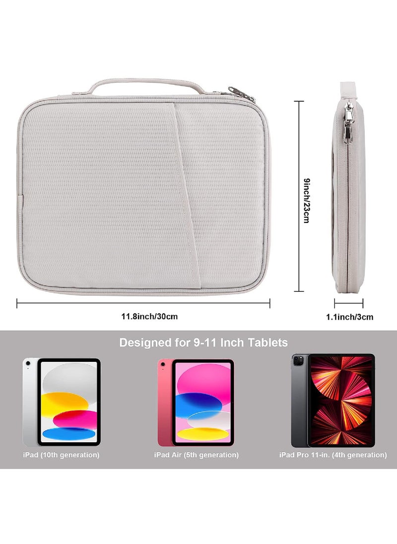 10-11 inch Tablet Sleeve Case for iPad (A16) 11th 11inch 2025/iPad 10th 10.9 2022 and Air 11 inch M3/M2 2025/2024/10.9 inch/| 11 inch iPad Pro | 10.2 inch iPad | 10.9 inch iPad Air 5 4 | 10.5" iPad Pro | iPad Air 3 2 | 9.7" iPad | Galaxy Tab A8 10.5 and A9 Plus 11inch/S9 11inch/S9FE 10.9 inch Protective Bag for 10inch and 11inch