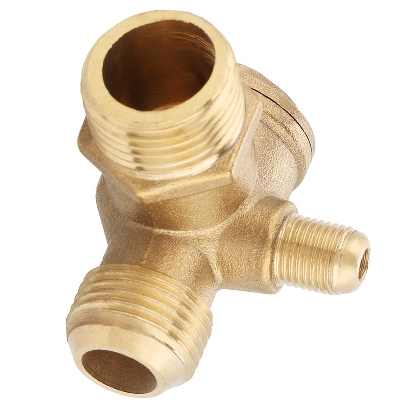 Male Thread 90 Degree Brass Air Compressor Check Valve Spare Parts 20*19*10mm - Image 2