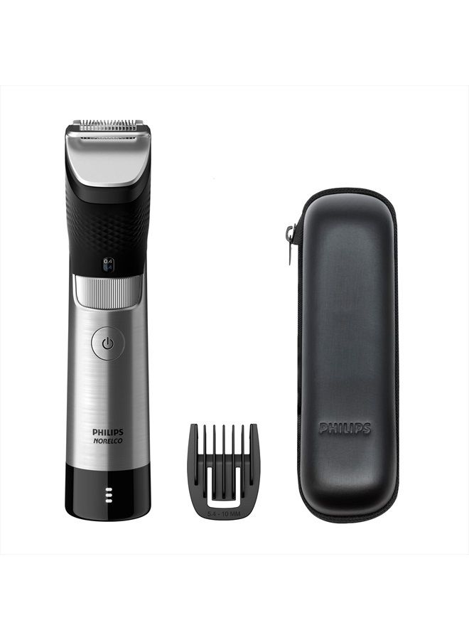 Norelco Series 9000, Ultimate Precision Beard and Hair Trimmer with Beard Sense Technology for an Even Trim, BT9810/40 - Image 1