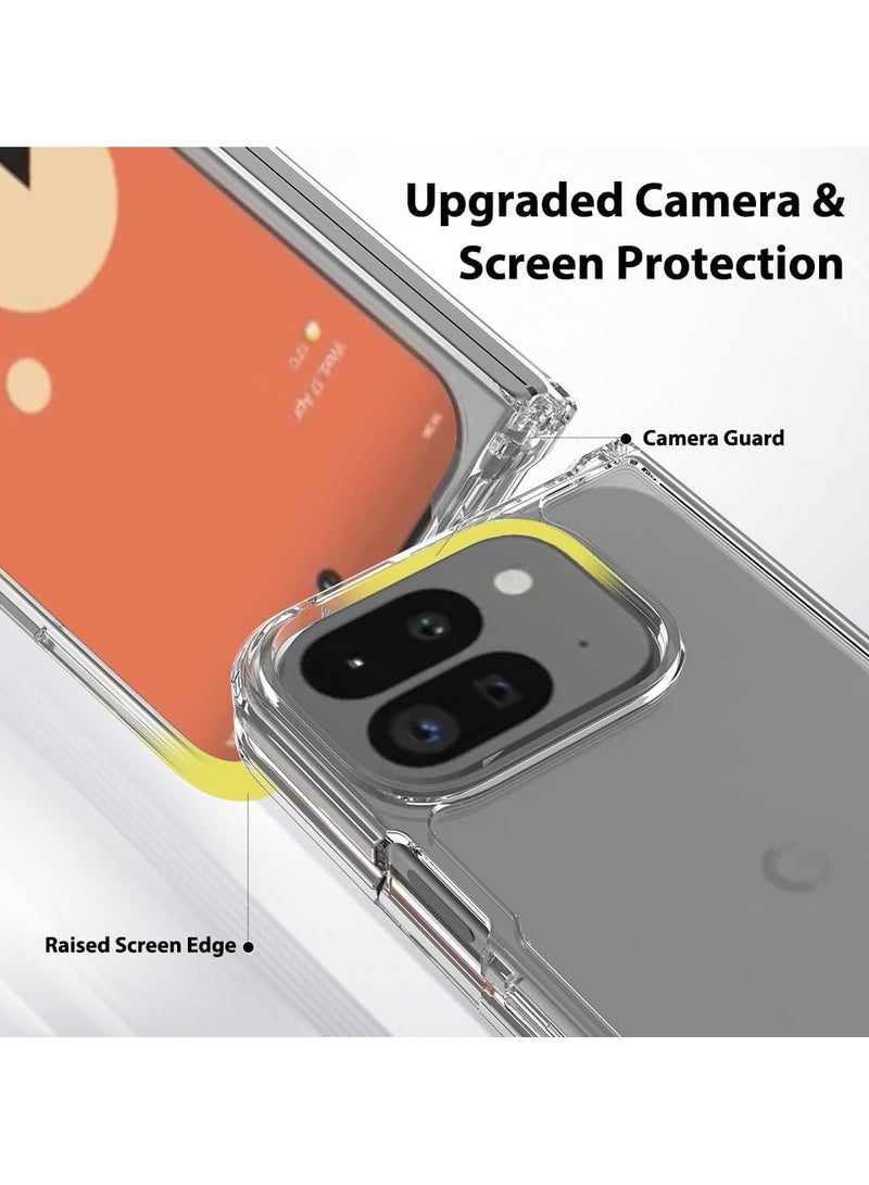 general Case for Google Pixel 9 Pro Fold (2024),Clear Ultra Thin Crystal Soft TPU Rubber Scratch Resistant Anti-Slip Phone Case for Pixel 9 Pro Fold - Image 5