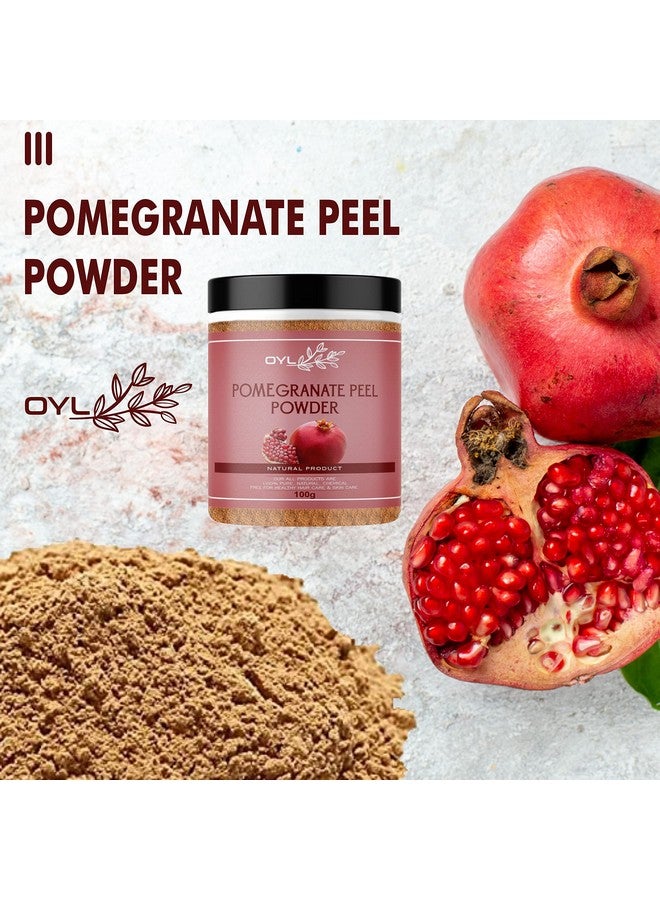 OY-L OYL Natural Orange Peel Powder & Pomegranate Peel Powder Combo Pack For Face Care, Skin Whitening, Hair Care & Hair Fall Control - 100g Each Pack Of 2 - Image 5