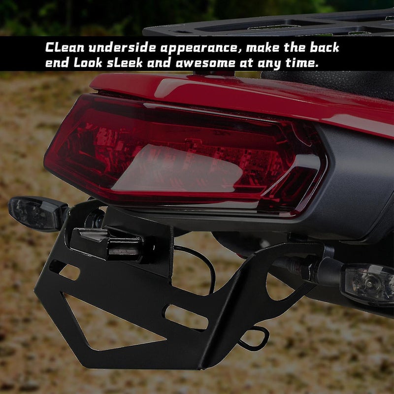 Tenere 700 License Plate Holder Tail Tidy Fender Eliminator Led Light For Yamaha Tenere700 Rally Xtz700 T7 Xt700z 2019 2020 2021 - Image 2