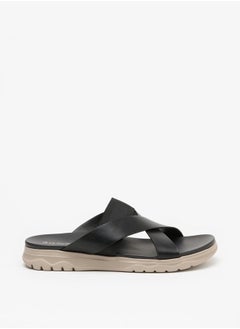 Le Confort Men Solid Criss Cross Strap Sandals  - Image 3