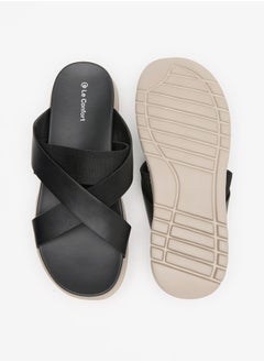 Le Confort Men Solid Criss Cross Strap Sandals  - Image 5