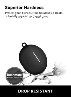 huanmate Huawei FreeBuds 6i Silicone Case Cover - Black - Made with Soft Silicone, Lightweight & Durable - Stylish Design, Accurate Cut-outs, Easy Installation & Removal  - Image 4