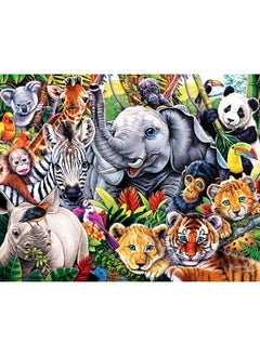MasterPieces MasterPieces Kids 4-Pack Jigsaw Puzzle Set - World of Animals Collection - 100 Pieces Each - 8"x10"  - Image 2
