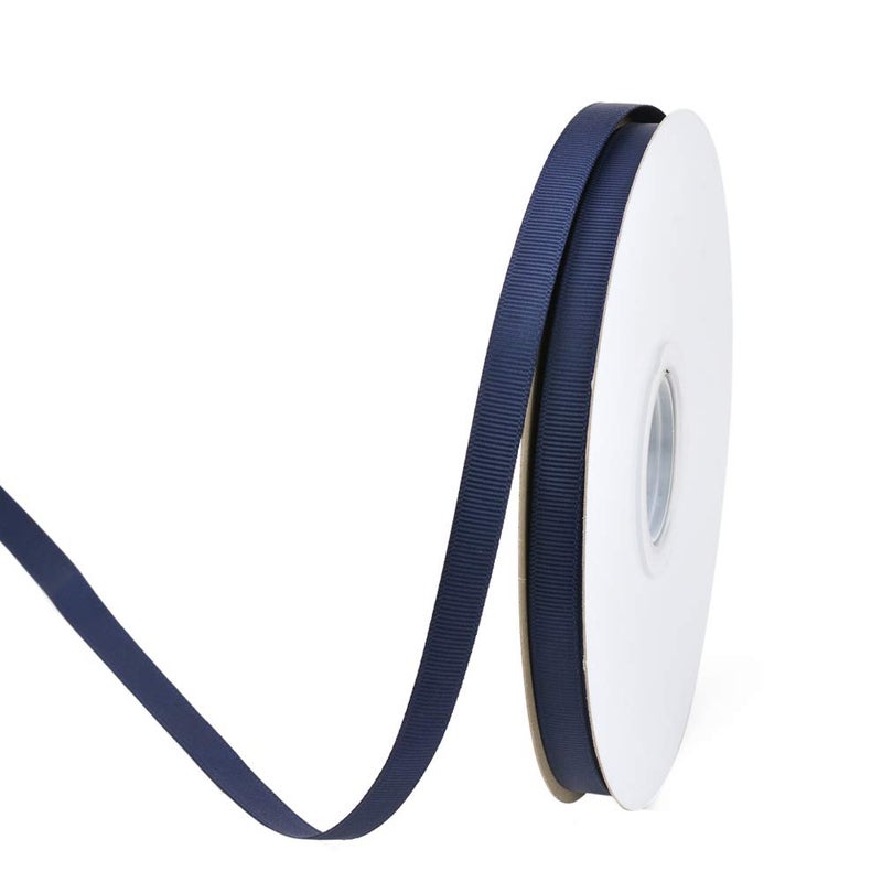Ribest Navy Grosgrain Ribbon 38 Inch 50 Yards Navy Blue Ribbon for Gift Wrapping Flower Bouquet Hair Bows Wedding Decoration