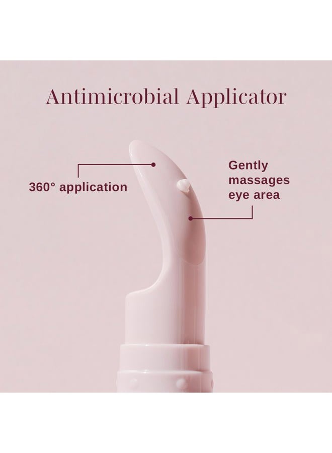 Wander Beauty Baggage Claim Everyday Eye Cream - Eye Serum for Dark Circles, Under-Eye Bags & Fine Lines - Hydrating Eye Cream with Hyaluronic Acid + Vitamin C Brightens, Tightens & Lifts - 0.5 oz - Image 4