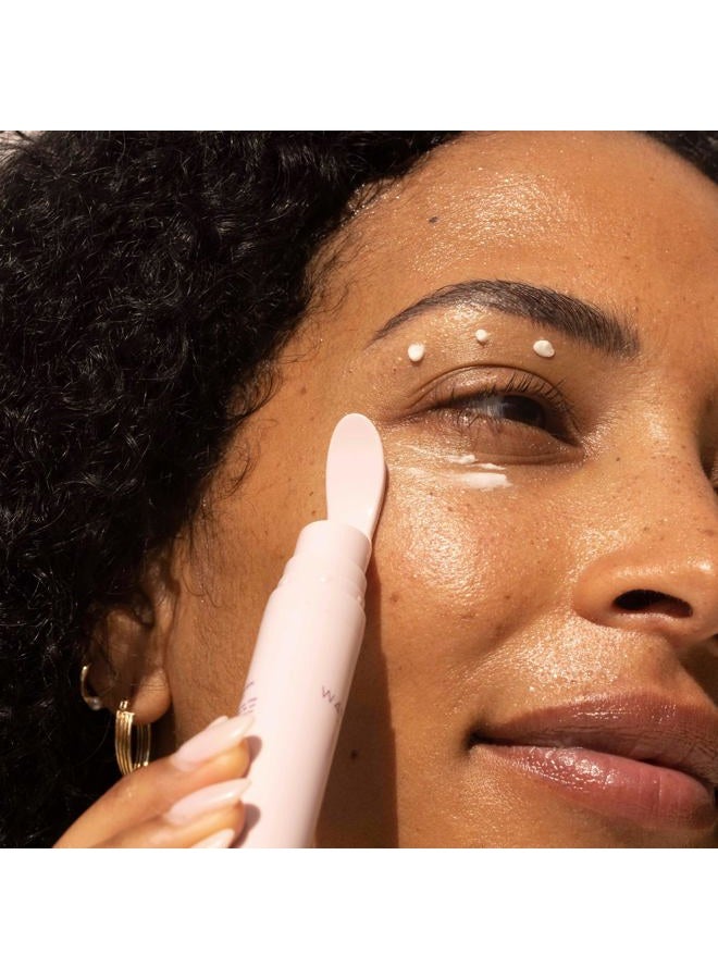 Wander Beauty Baggage Claim Everyday Eye Cream - Eye Serum for Dark Circles, Under-Eye Bags & Fine Lines - Hydrating Eye Cream with Hyaluronic Acid + Vitamin C Brightens, Tightens & Lifts - 0.5 oz - Image 5