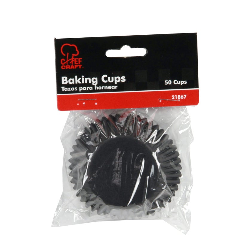 Chef Craft Classic Cupcake Liners, 50 count, Black - Image 2