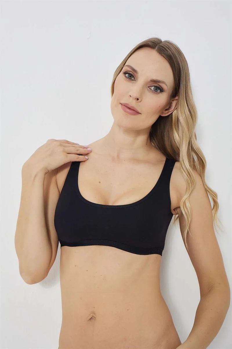 Arma Yıldız Women's Padded Half Undershirt Thick Strap 4-Pack Colorful