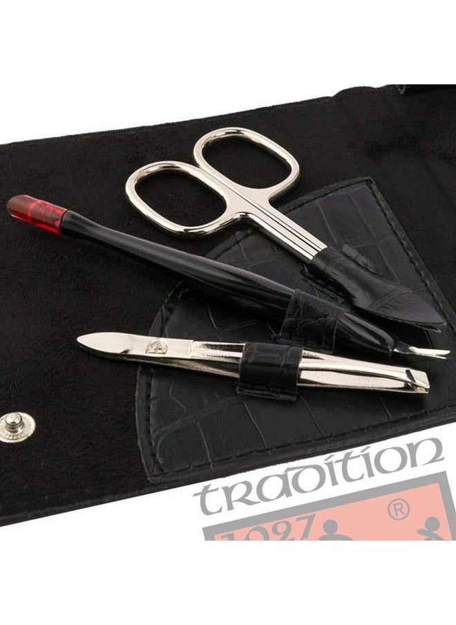 3 Swords Germany Brand Quality 7 Piece Manicure Pedicure Grooming Kit Set For Professional Finger & Toe Nail Care Scissors Clipper Fashion Leather Case In Gift Box Made By 3 Swords (84322)  - Image 4
