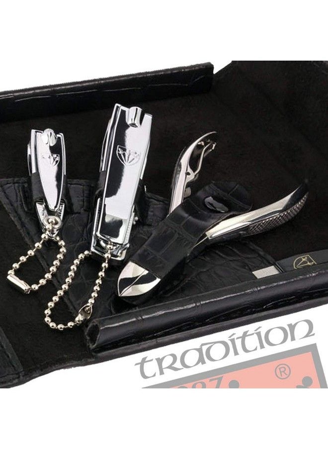 3 Swords Germany Brand Quality 7 Piece Manicure Pedicure Grooming Kit Set For Professional Finger & Toe Nail Care Scissors Clipper Fashion Leather Case In Gift Box Made By 3 Swords (84322)  - Image 5