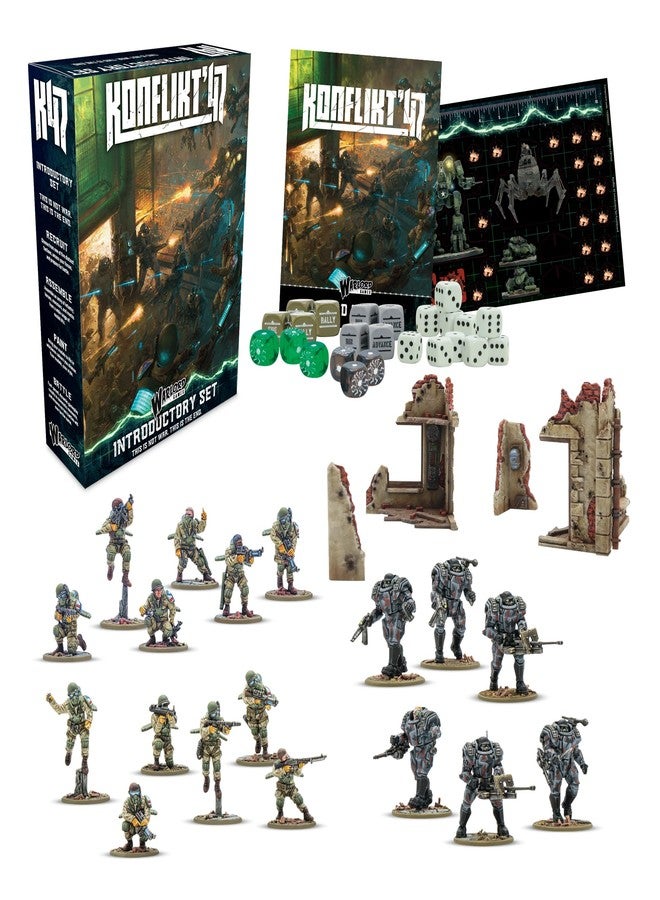 Warlord Games Konflikt '47 Introductory Starter Set 28mm Tabletop Miniature Wargaming - Image 1