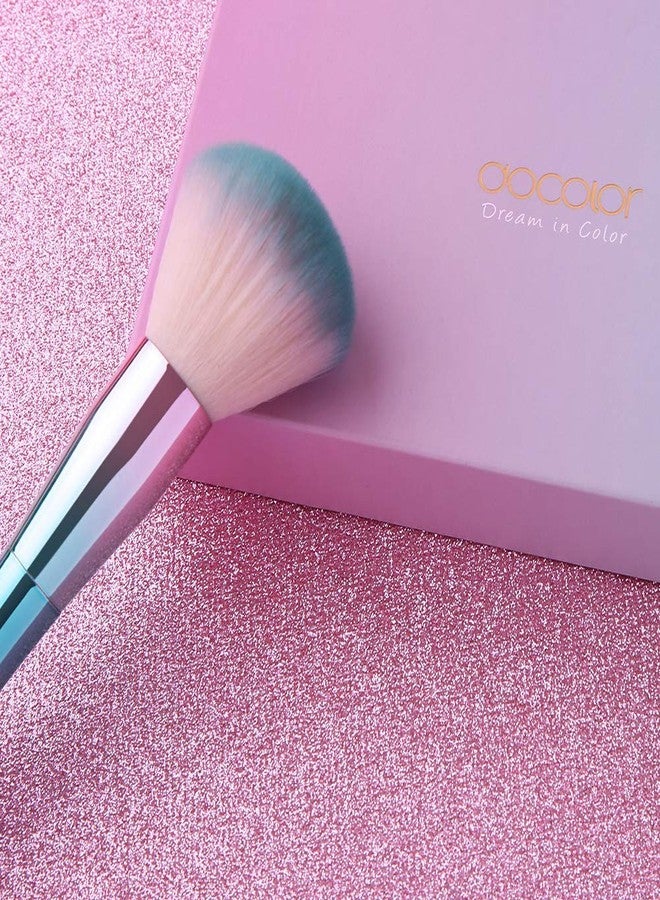 دوكولر مجموعة فرش مكياج دوكولور، 11 قطعة، مجموعة فرش مكياج خيالية: كريم أساس، بودرة، كونتور، ظلال عيون، حواجب، فرشاة مروحية. - Image 4