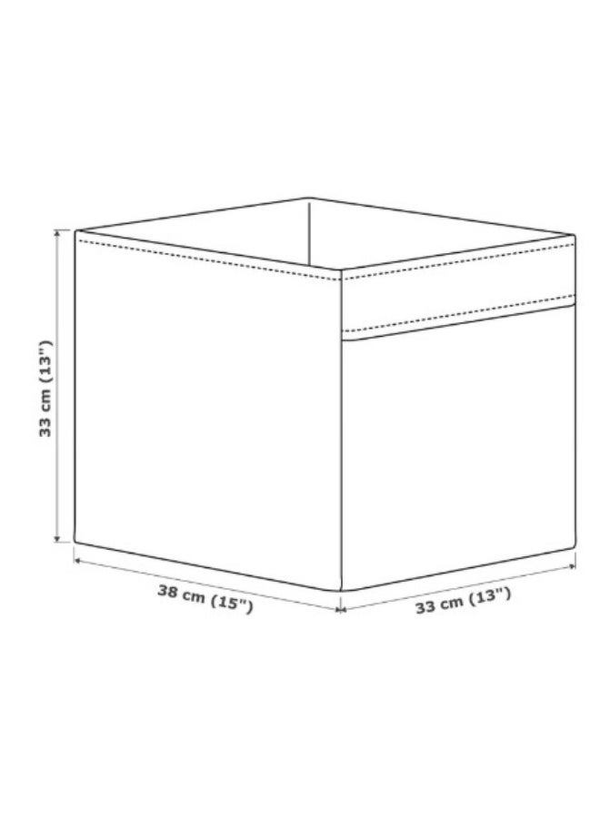 IKEA (IKEA) Box, black/white, 33x38x33 cm  - Image 5