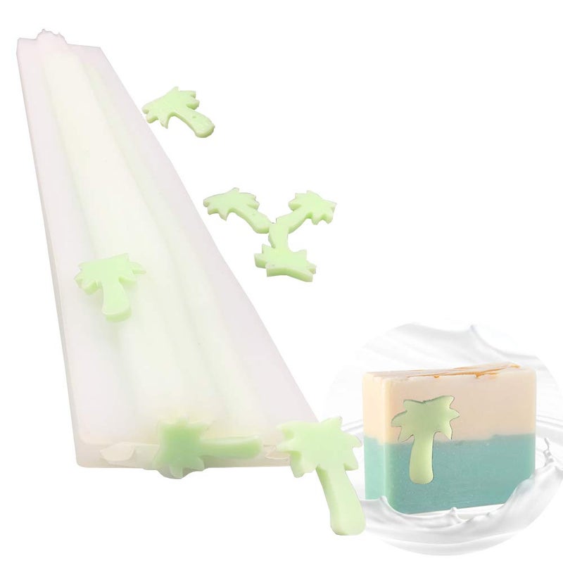 EchoDone Coconut Tree Tube Column Silicone Soap Candle Mold Embed Soap Making Supplies Silicone Mold for Soap