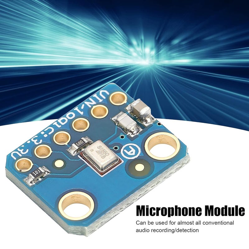 SPH0645 MEMS Microphone Module, I2S Interface Digital Microphone, High Sensitivity Sound Detection Breakout Board with Pins, Wide Frequency Range 50Hz - 15KHz for Raspberry - Image 3