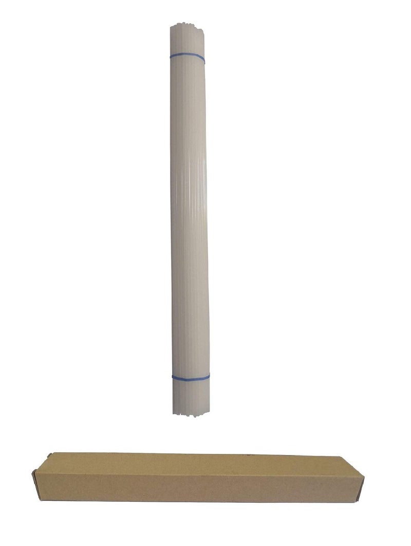 White PE HDPE Plastic Welding Rods 52Ft Length 02W x 01H