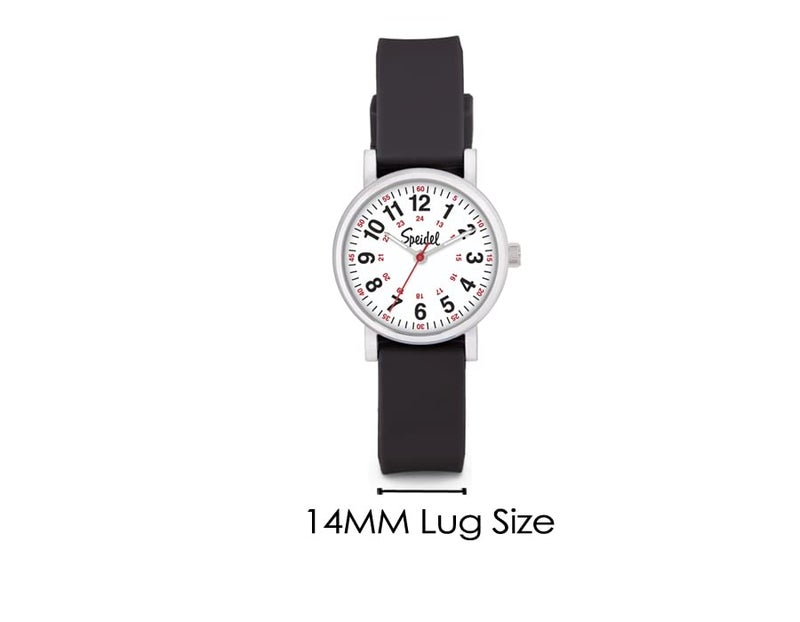 Speidel Replacement 14mm Scrub Silicone Watchband for Nurses, Doctors, Students in Purple - Image 4