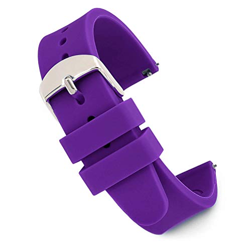 Speidel Replacement 14mm Scrub Silicone Watchband for Nurses, Doctors, Students in Purple - Image 1