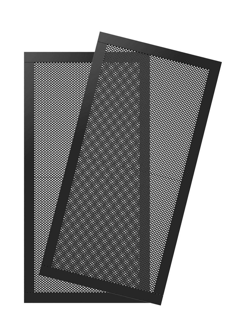 SYOSI - Computer Fan Dust Filter, Pc Dust Cover, Magnetic Fan Dust Filter, Mesh Magnetic Frame, for Pc Case Fan Dust Proof Filter Cover, Grills Black, 120x240mm - Image 1