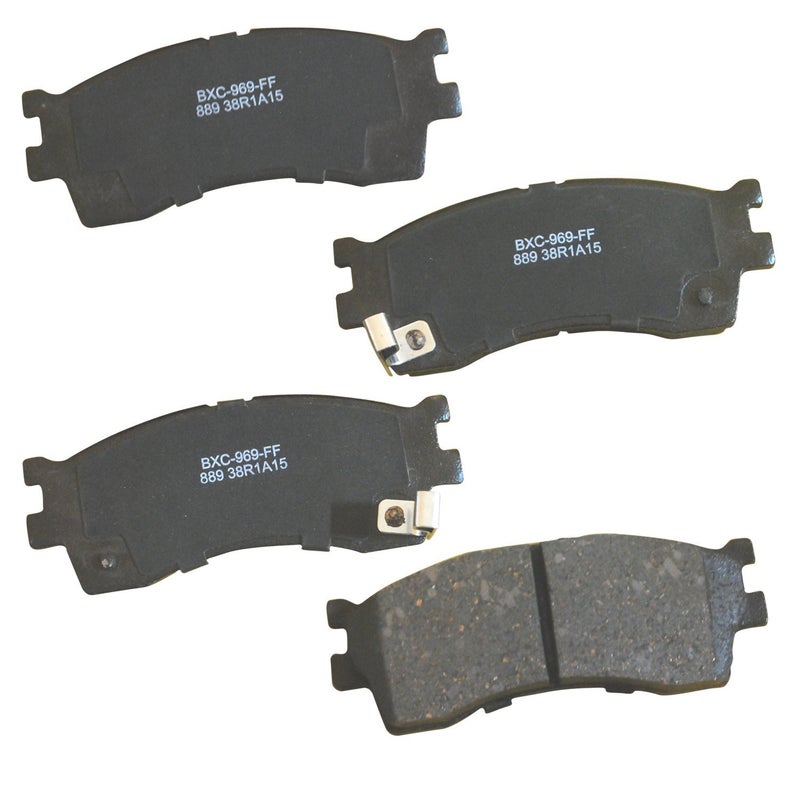 بنديكس وسادات فرامل أمامية سيراميكية Bendix Premium SBC889 لسيارات Kia Rio (2005-2003) وSephia (2001-2000) وSpectra (2004-2001) - Image 1