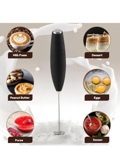 SUPREMIUM Milk Frother Handheld with Stand | Powerful Electric Coffee Frother Mixer & Foam Maker | Battery Operated for Coffee, Lattes, Cappuccino, Matcha, Hot Chocolate, and More  - Image 3