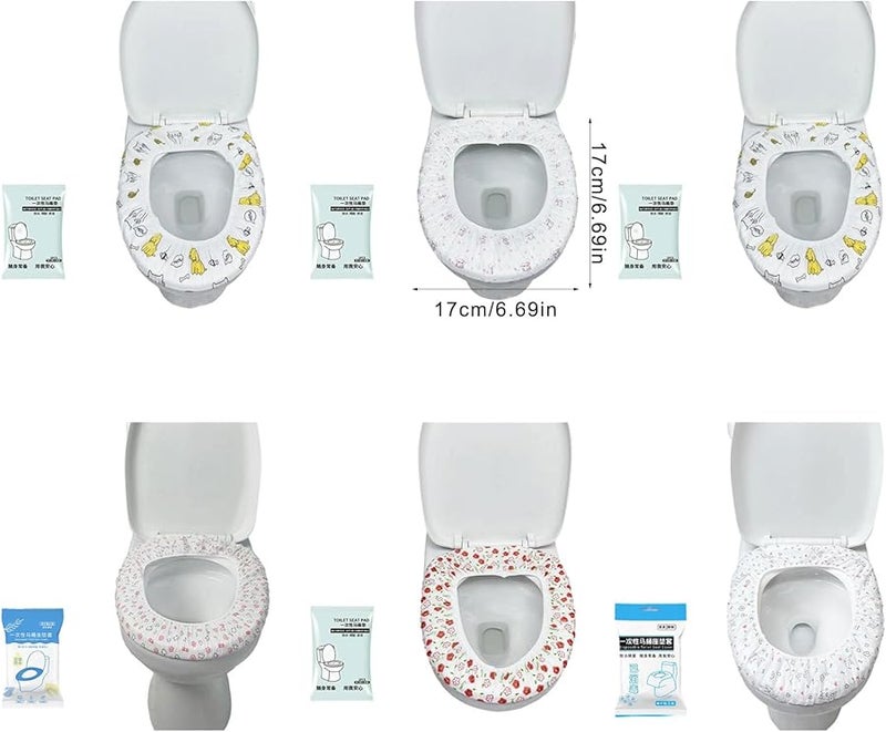 أغطية مقاعد المرحاض المزدوجة للجراء 100 قطعة قابلة للتخلص منها للمستخدمين الحساسين للنظافة - Image 4