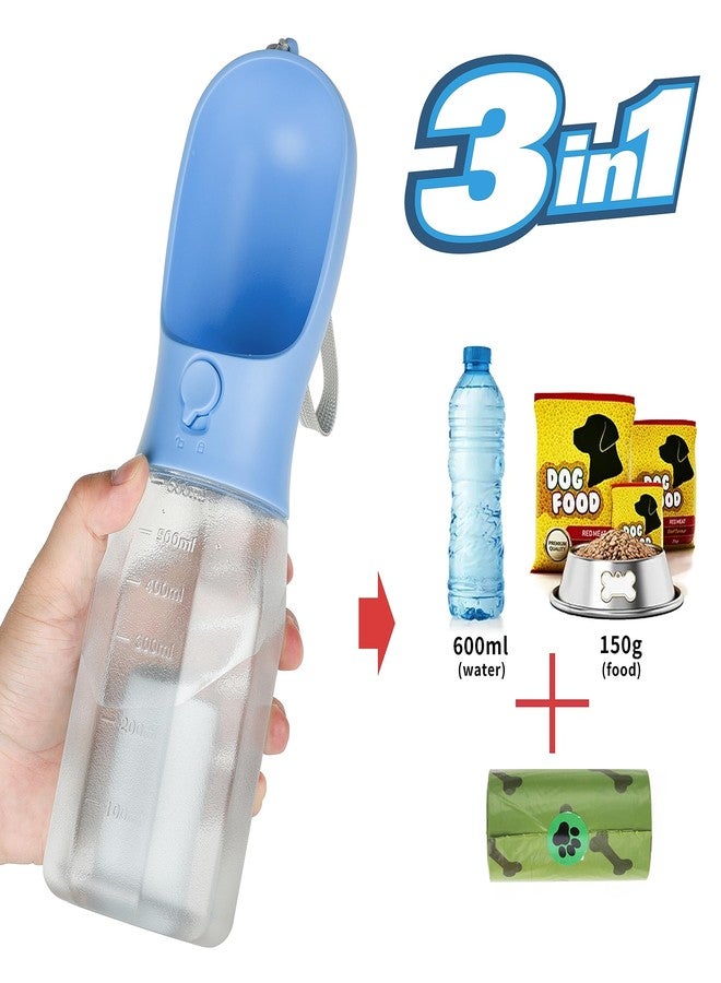 AVELORA Dog Water Bottle with Food Container, Portable Pet Dog Water Dispenser for Outdoor Walking,Hiking,Travel,Puppy Essentials,Puppy Supplies,Replaceable Waste Bags - Image 4