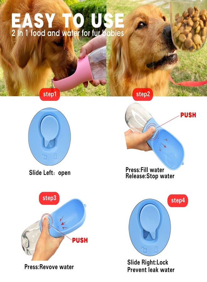 AVELORA Dog Water Bottle with Food Container, Portable Pet Dog Water Dispenser for Outdoor Walking,Hiking,Travel,Puppy Essentials,Puppy Supplies,Replaceable Waste Bags - Image 5