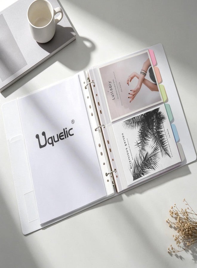 Uquelic Binder with Plastic Sleeves, 40 A4/Letter + 10 Dual A5 Pockets - Image 5
