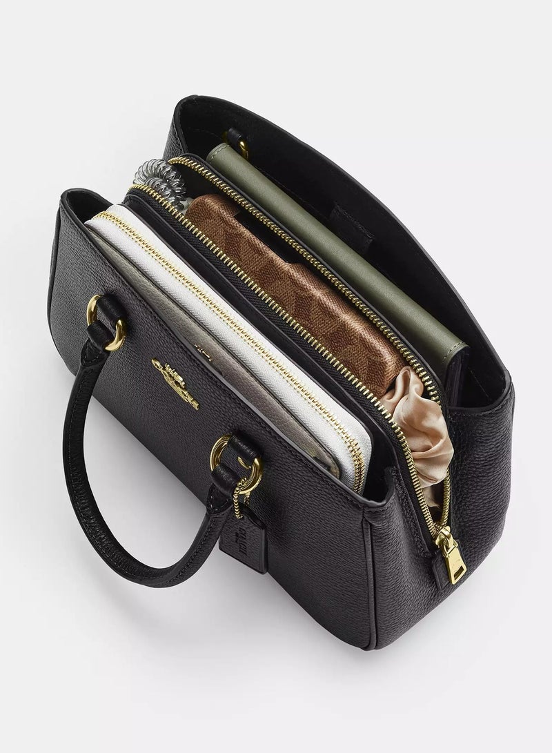 coachoutlet Coach Savannah Small Carryall Bag In Signature Canvas, Women's Shoulder Bag, Women's Cross-Body Bag, Women's Hand Bag, Women's  Tote Bag, White - Image 5