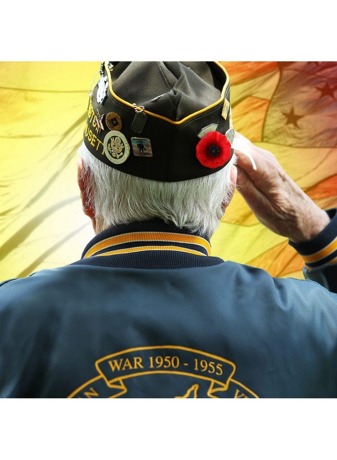 Cindeer 40 قطعة دبابيس زهرة الخشخاش ليوم المحاربين القدامى 1 بوصة دبابيس خشخاش حمراء من الراتنج دبابيس لابيل لننسى أبداً هدية يوم الخشخاش يوم الذكرى دبابيس صغيرة زهرة تذكارية لنساء ورجال الزفاف - Image 5