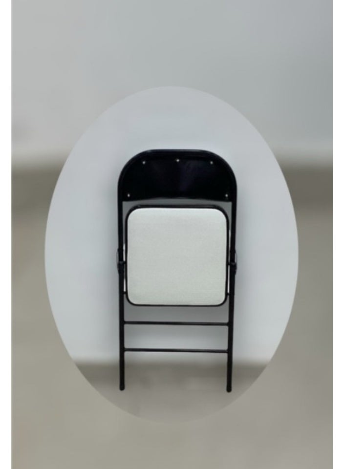 سمارت هوم كرسي قابل للطي ، مقعد طاولة طعام مريح , كرسي مقهى , كرسي مناسبات عصري بتصميم راقي ومقعد مبطن , للمطبخ وغرفة الطعام وغرفة النوم وغرفة المعيشة والمقهى - Image 4