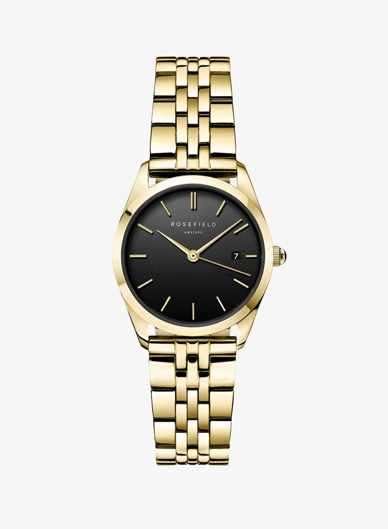Rosefield Ace XS Black Steel Gold Women Watch - ABGSG-A19 - Image 1