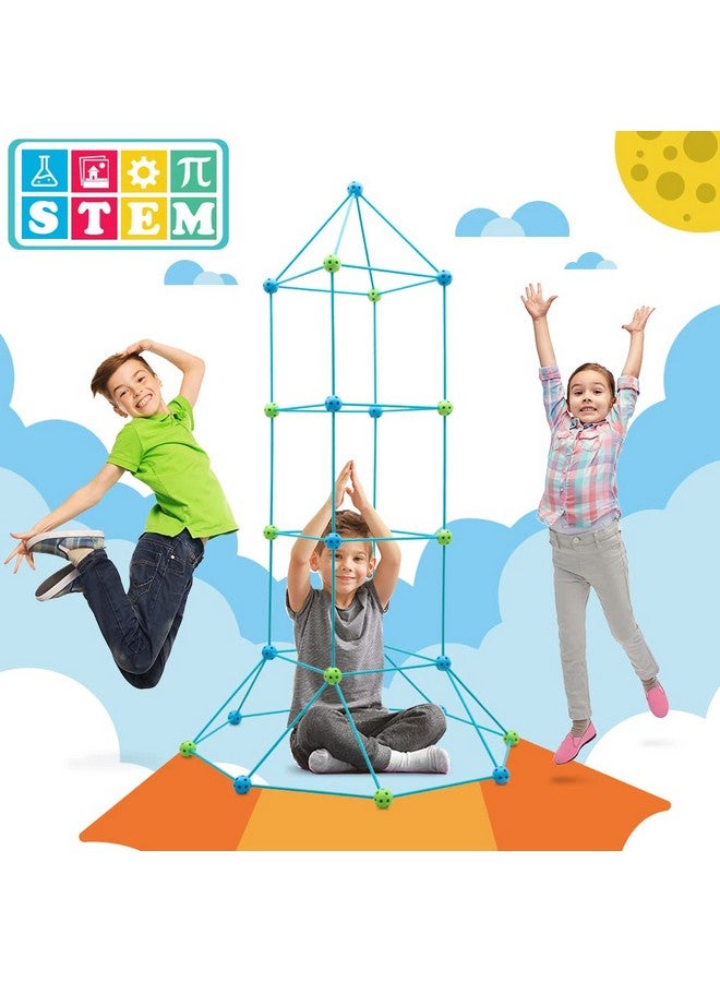Obuby Kids Fort Building Kit 120 Pieces Construction STEM Toys for 5 6 7 8 9 10 11 12 Years Old Boys and Girls Ultimate Forts Builder Gift Build DIY Educational Learning Toy for Indoor & Outdoor - Image 2