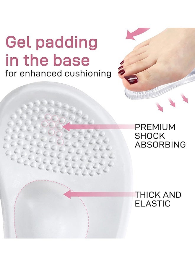 MXN 3 Pairs Gel Insole for High Heels  | High Heel Inserts for All-Day Comfort and Pain Relief  | One Size Non-Slip Gel Pads for Loose Shoes and Blister - Image 4