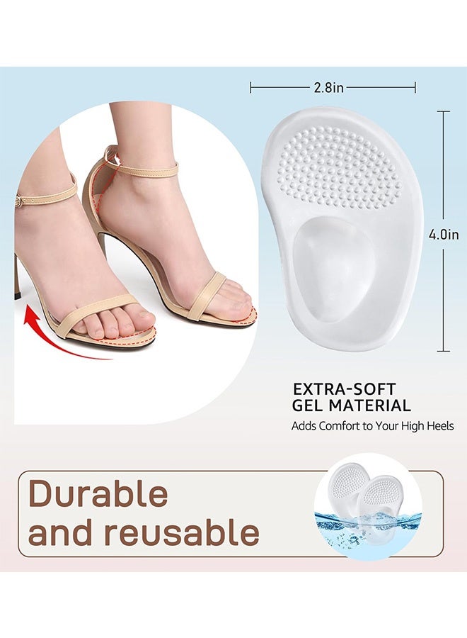 MXN 3 Pairs Gel Insole for High Heels  | High Heel Inserts for All-Day Comfort and Pain Relief  | One Size Non-Slip Gel Pads for Loose Shoes and Blister - Image 2
