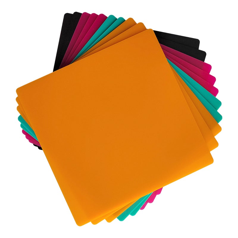Creality 3D Color Acrylic Sheets 8x8 Inches 1/8 Inch Thickness 10pcs Vivid Soft Color - Light Absorbent Engraver Material for DIY Decorations Gifts Laser Cutting Projects - Image 1